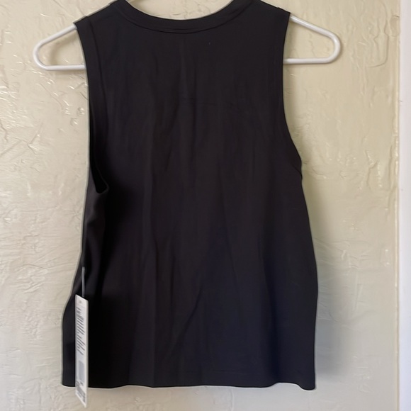 NWT LULULEMON CLASSIC TANK BLACK TANK SIZE 6 cotton black nwt - Picture 4 of 6